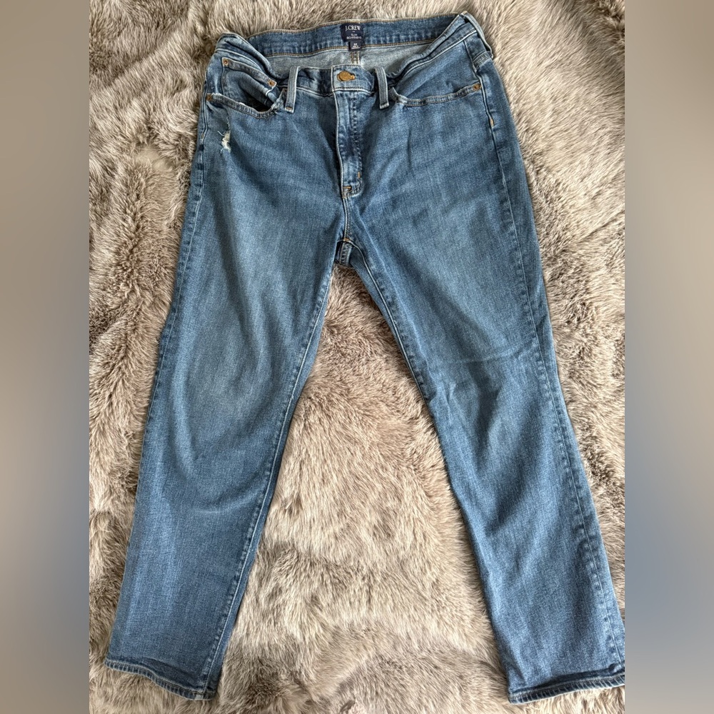 J. Crew Medium Blue Slim Boyfriend Jeans